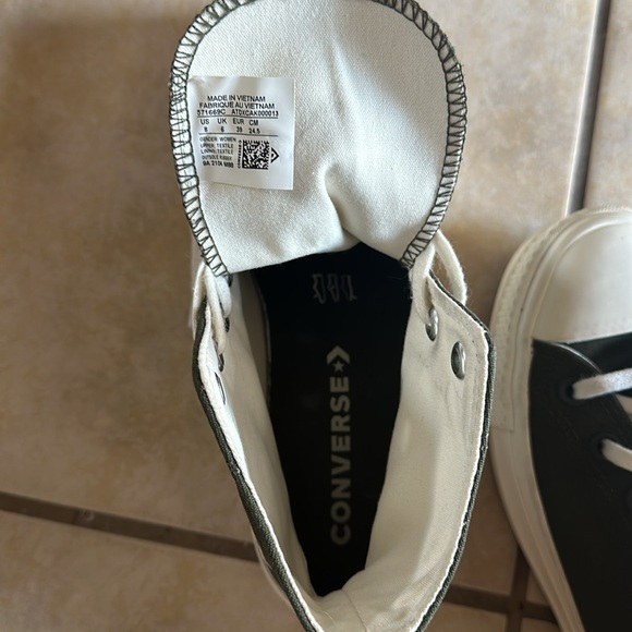 Converse All Star Hi Lift sneakers in Olive Green - Picture 5 of 6